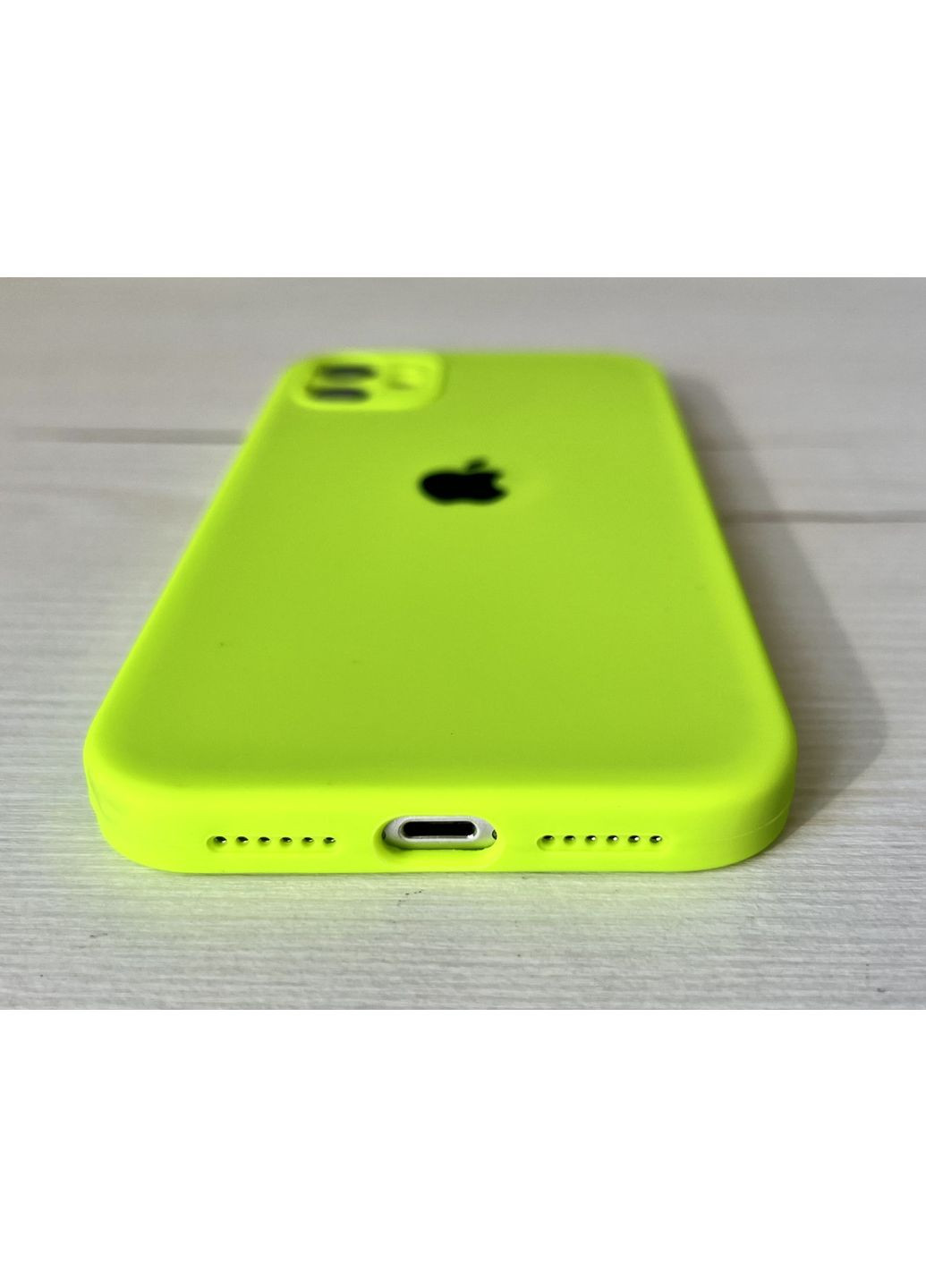 Чехол на айфон 11 квадратные бортики для iPhone 11 салатовый full cover full square Silicone Case (363976694)