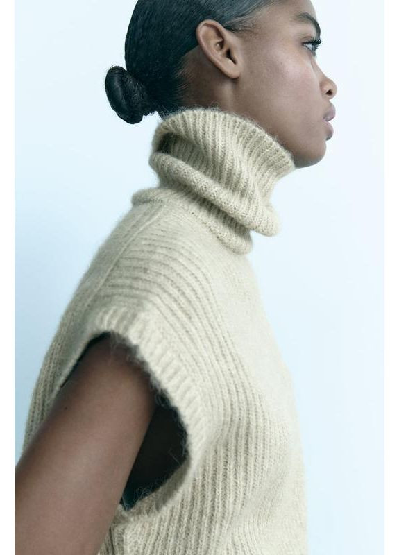 Трикотажный жилет с открытой спиной Zara (360895101)