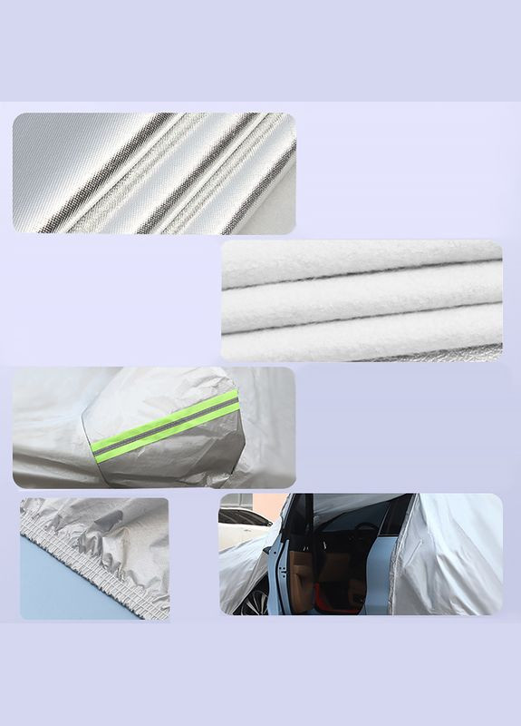 Защитный чехол-тент для авто Hatchback от снега дождя солнца водонепроницаемый 475*180*160 14шт Lesko (336199011)