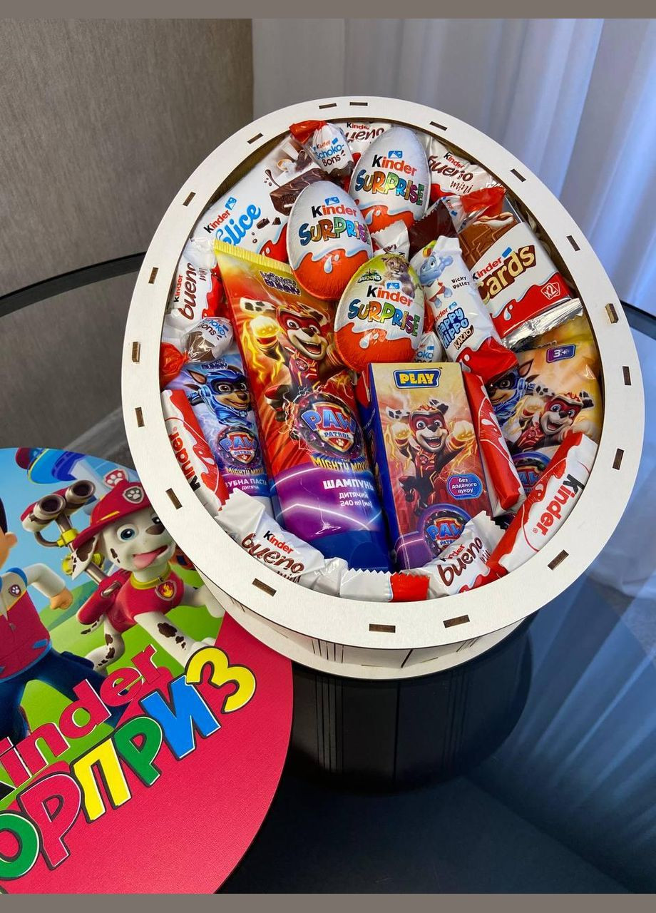 Детский подарочный Kinder-бокс с Маршалом (Щенячий патруль) — сладости для настоящих героев Paw Patrol (340489869)