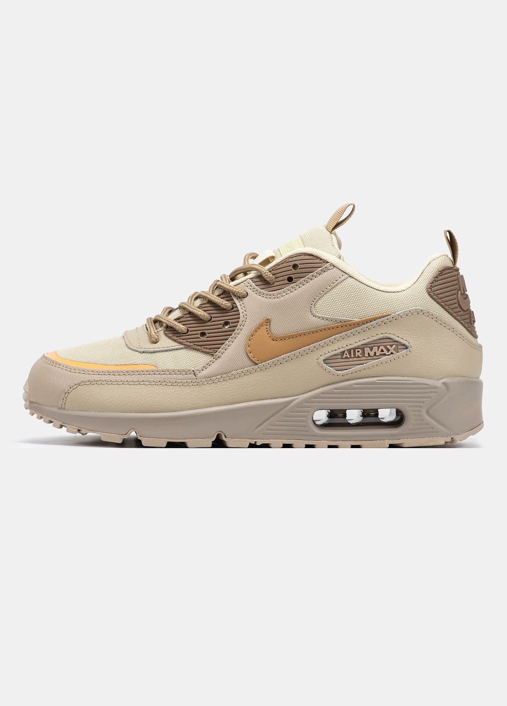 Бежевые всесезонные кроссовки мужские nike air max 90 cordura beige | найк аир макс 90 бежевые No Brand