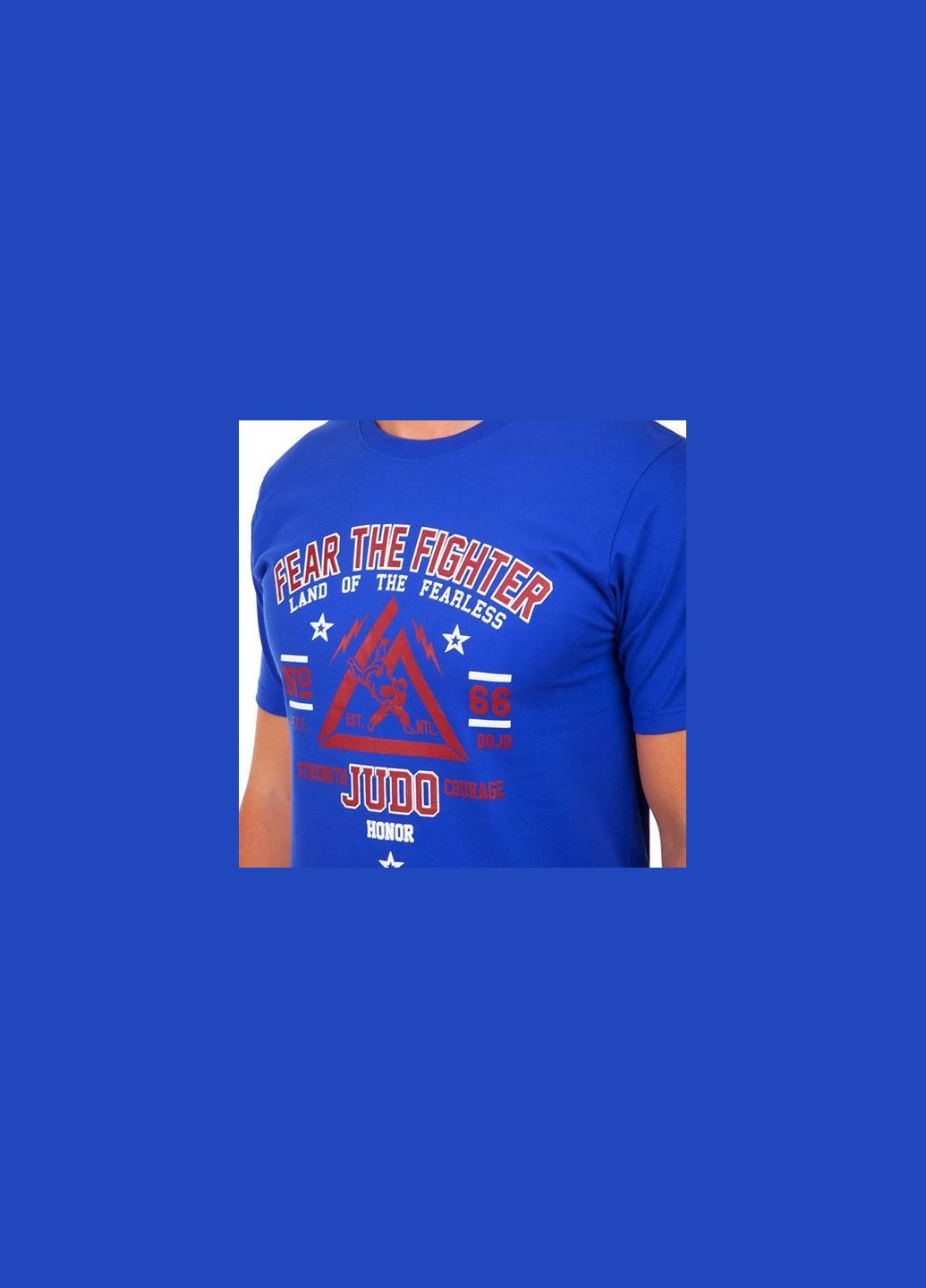 Комбинированная футболка мужская judo jd-41 синий (06508091) FDSO