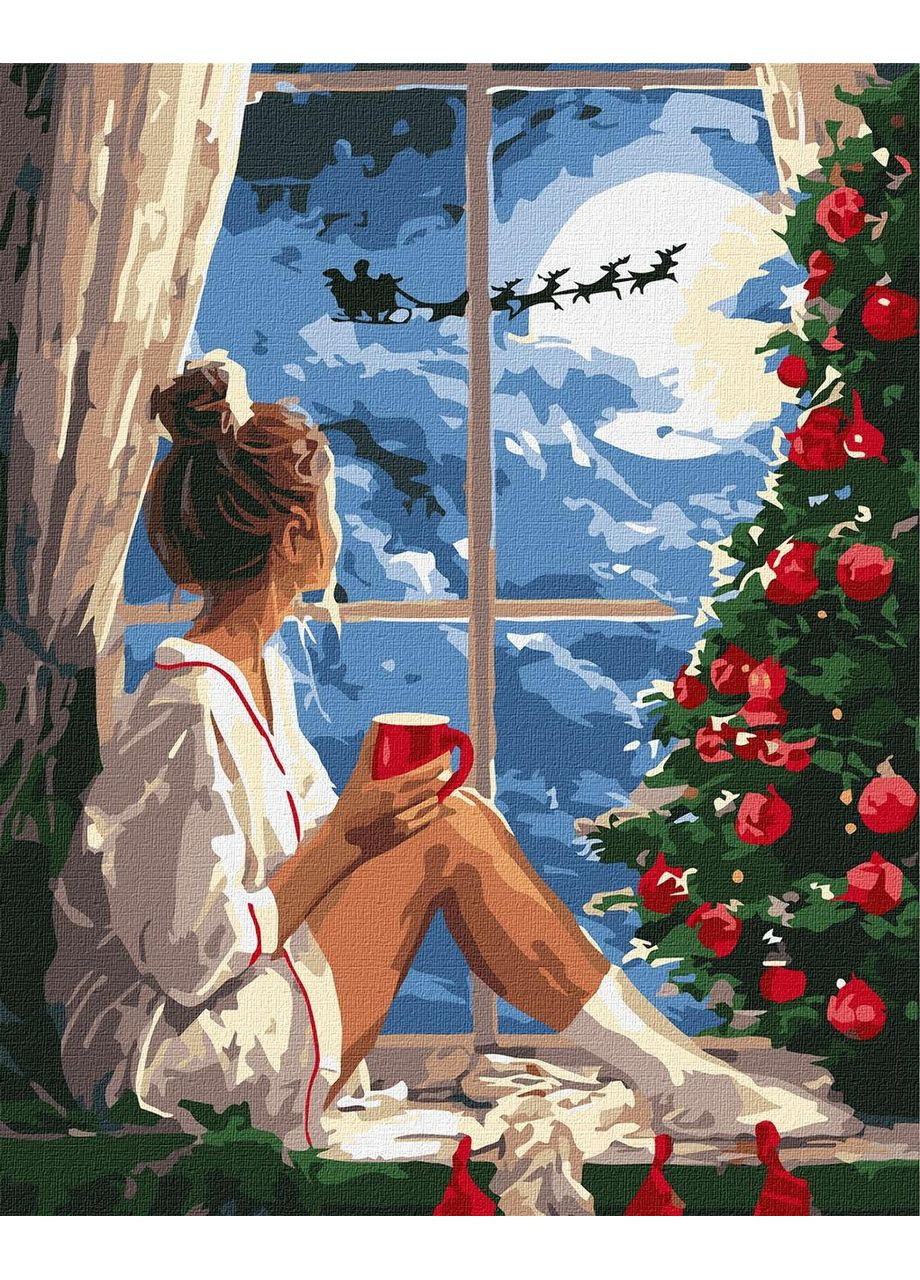 Картина по номерам Рождественский вечер 40х50 см. KHO8696 Ідейка (369933776)