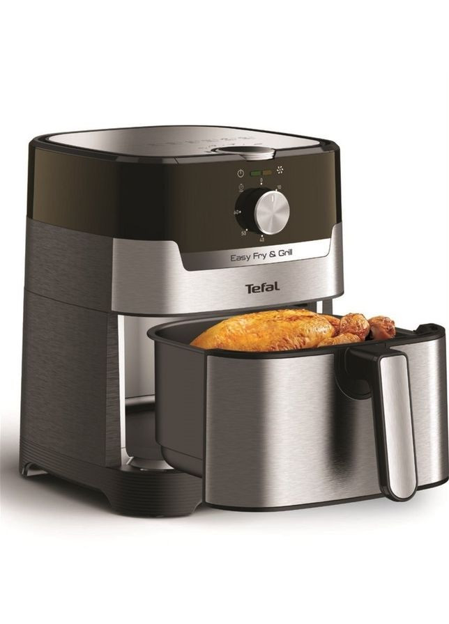 Мультипечь Easy Fry&Grill, 1550Вт, чаша 4,2л, механическое управление, от 80°C до 200°C, пластик, нерж. сталь Tefal (315028757)