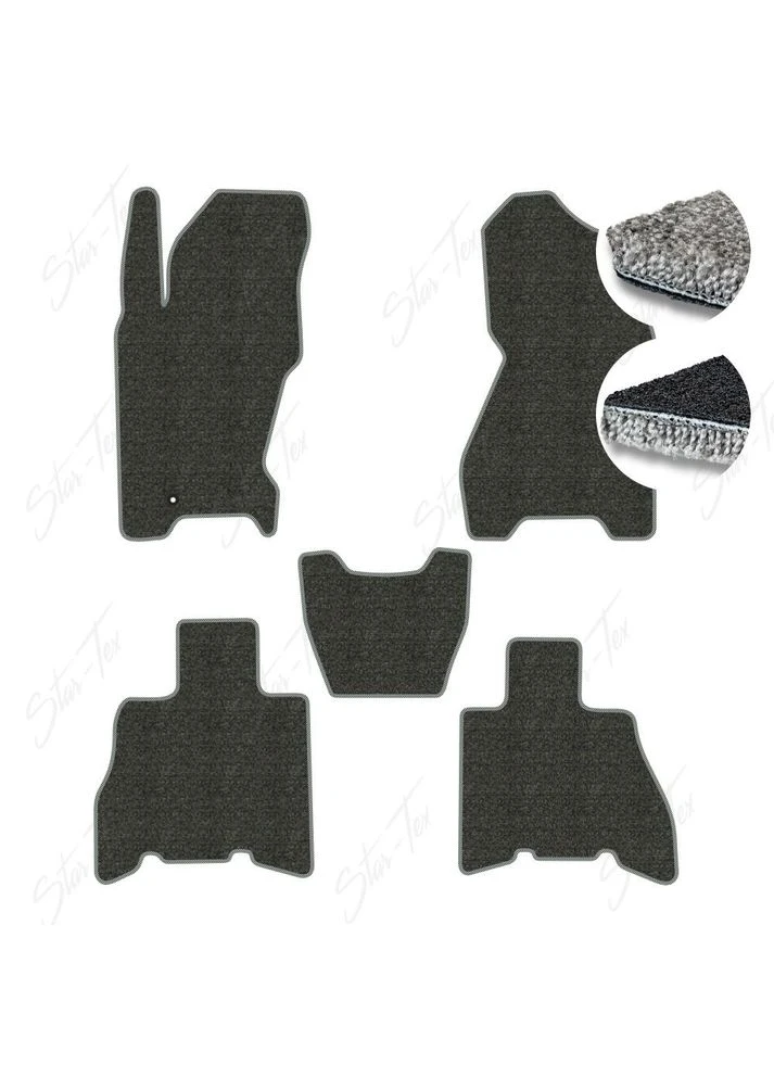 Комплект килимків до салону на Jeep Grand Cherokee II (WJ/WG) (1998 - 2004) текстиль/Magnum + Сірий Star-Tex (385091263)