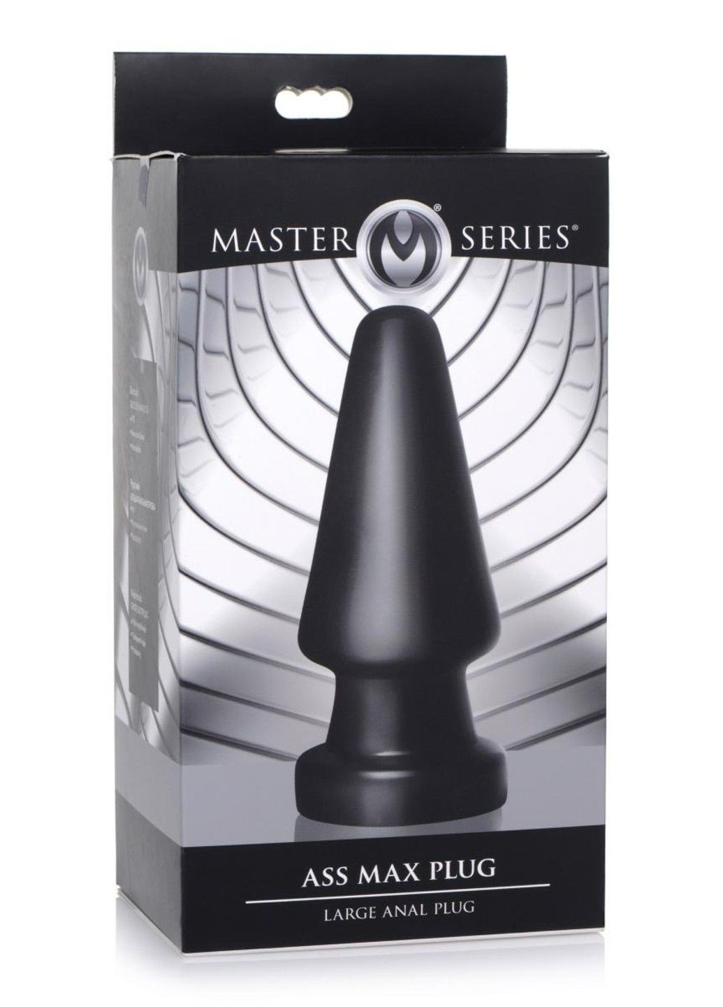 Анальна пробка розмір L, чорна Ass max - Anaalplug Voor Master Series (289783503)