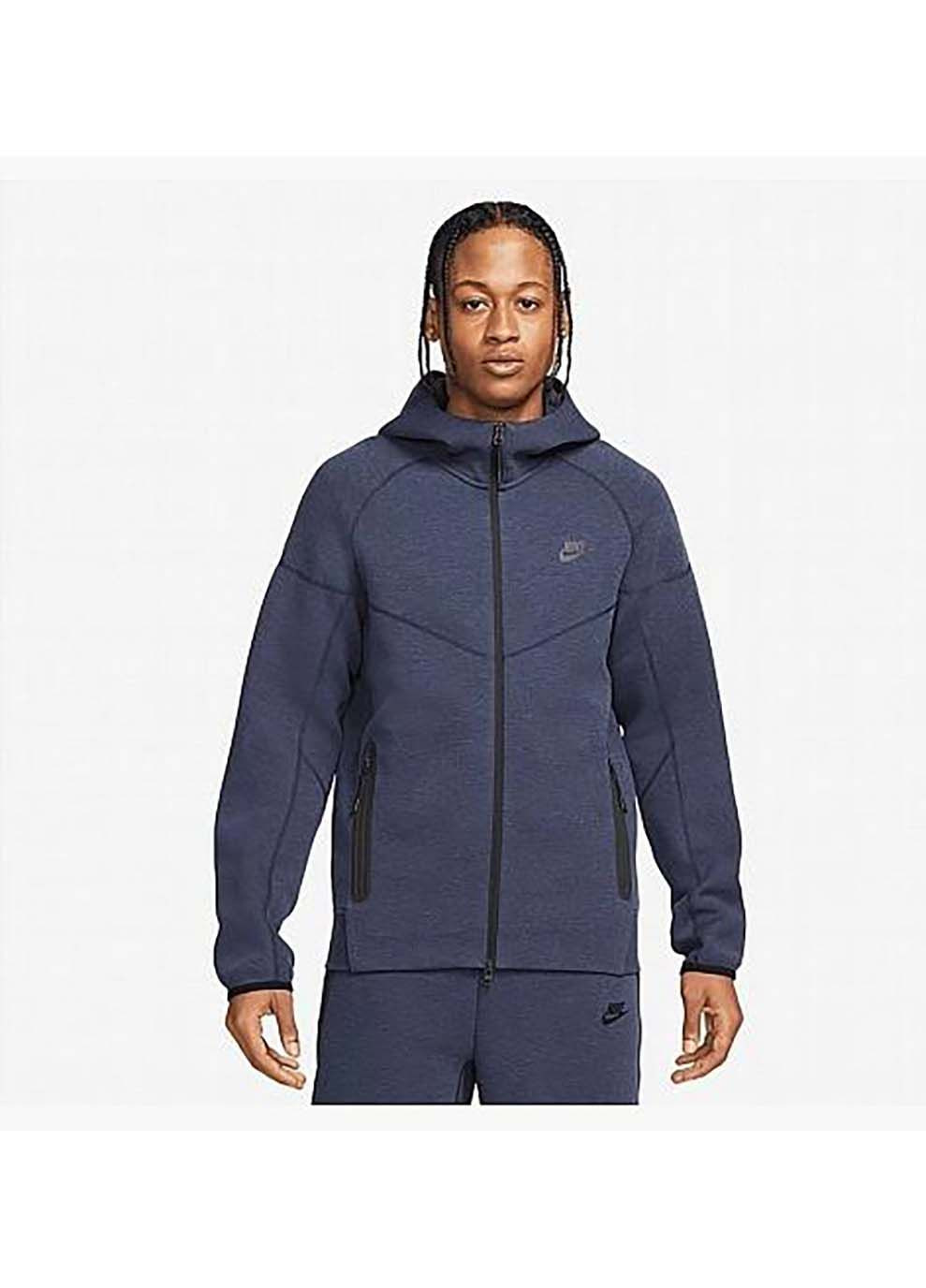 Мужская Толстовка M NK TCH FLC FZ WR HOODIE Синий Nike (302248149)