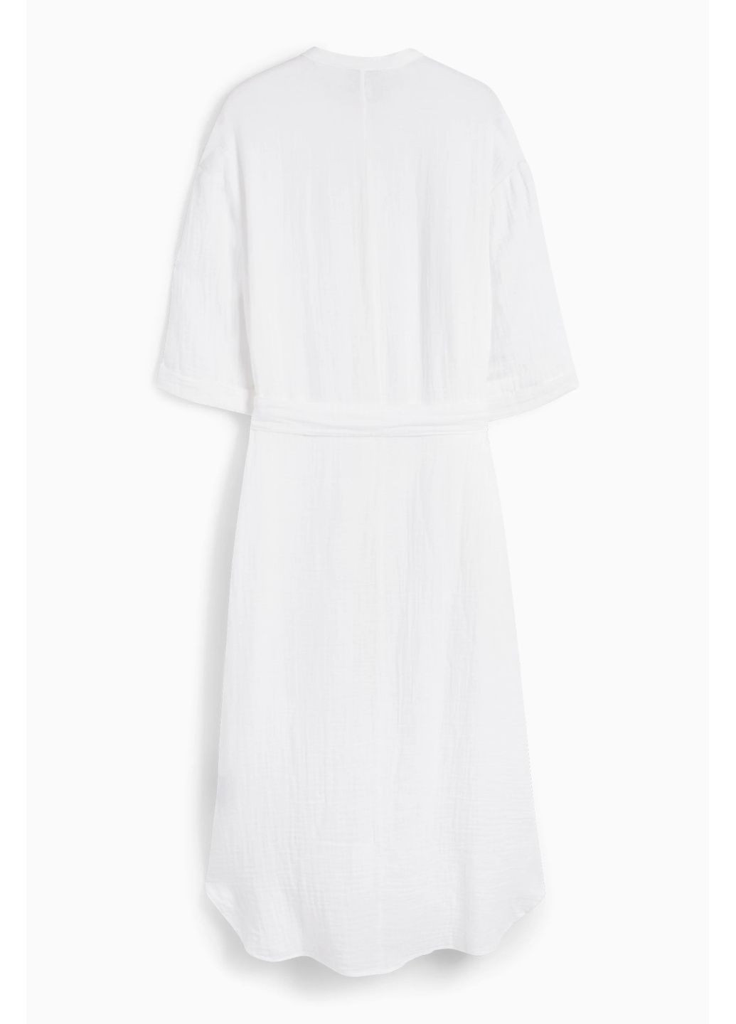 Білий кежуал муслинова сукня максі C&A однотонна