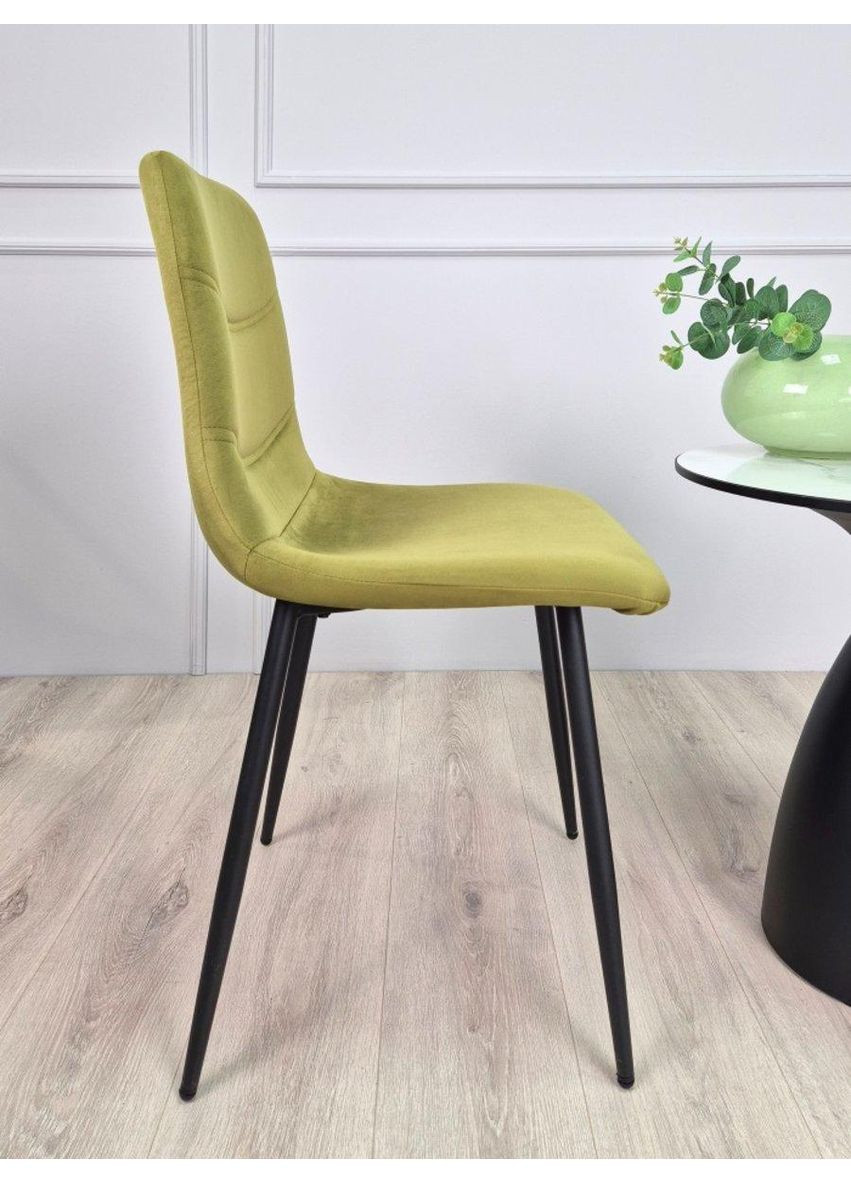 Стул EVAN черный каркас/светло-зеленый Intarsio (365461296)