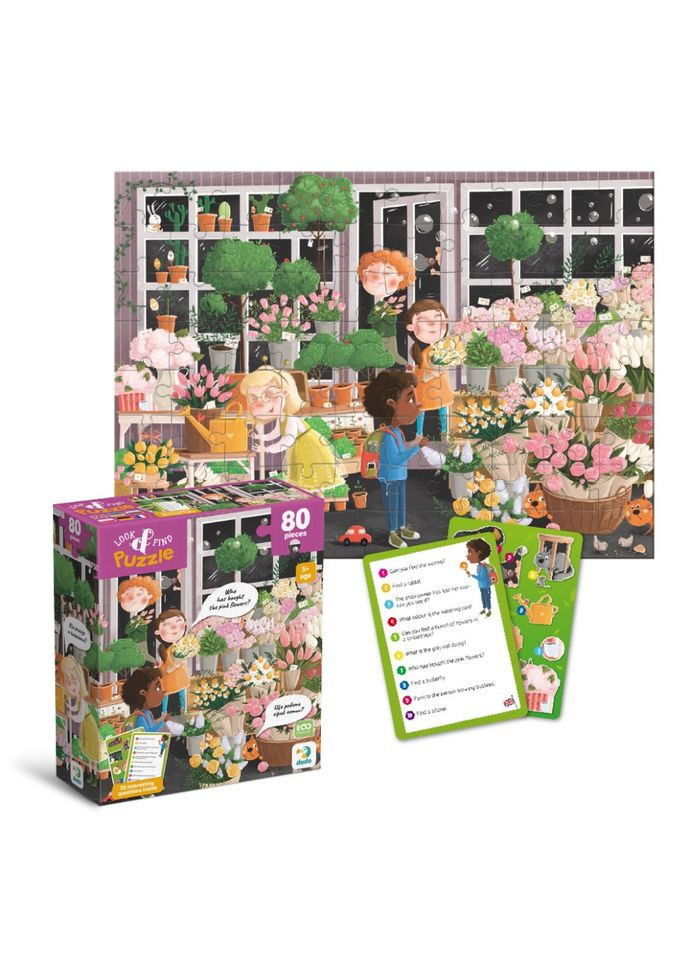 Дитячий пазл Шукай та знаходь "Квітуча весна" 300664, 80 елементів DoDo Toys (364630950)