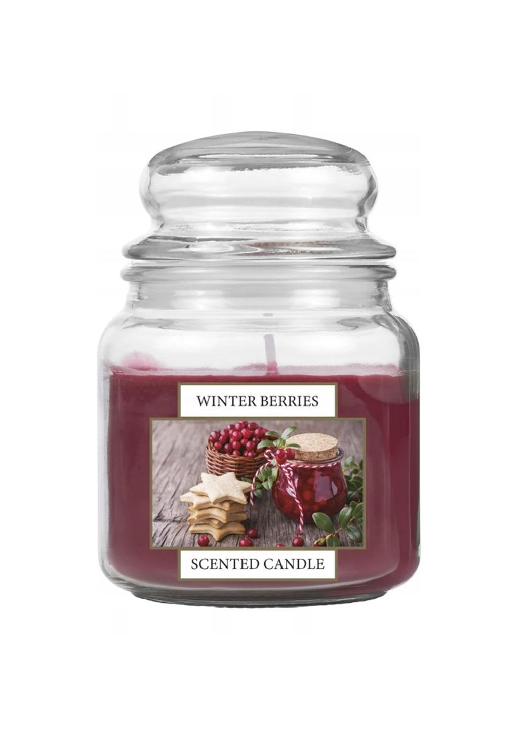 Ароматична свічка в скляній банці Winter Berries червоний Livarno home (352777974)
