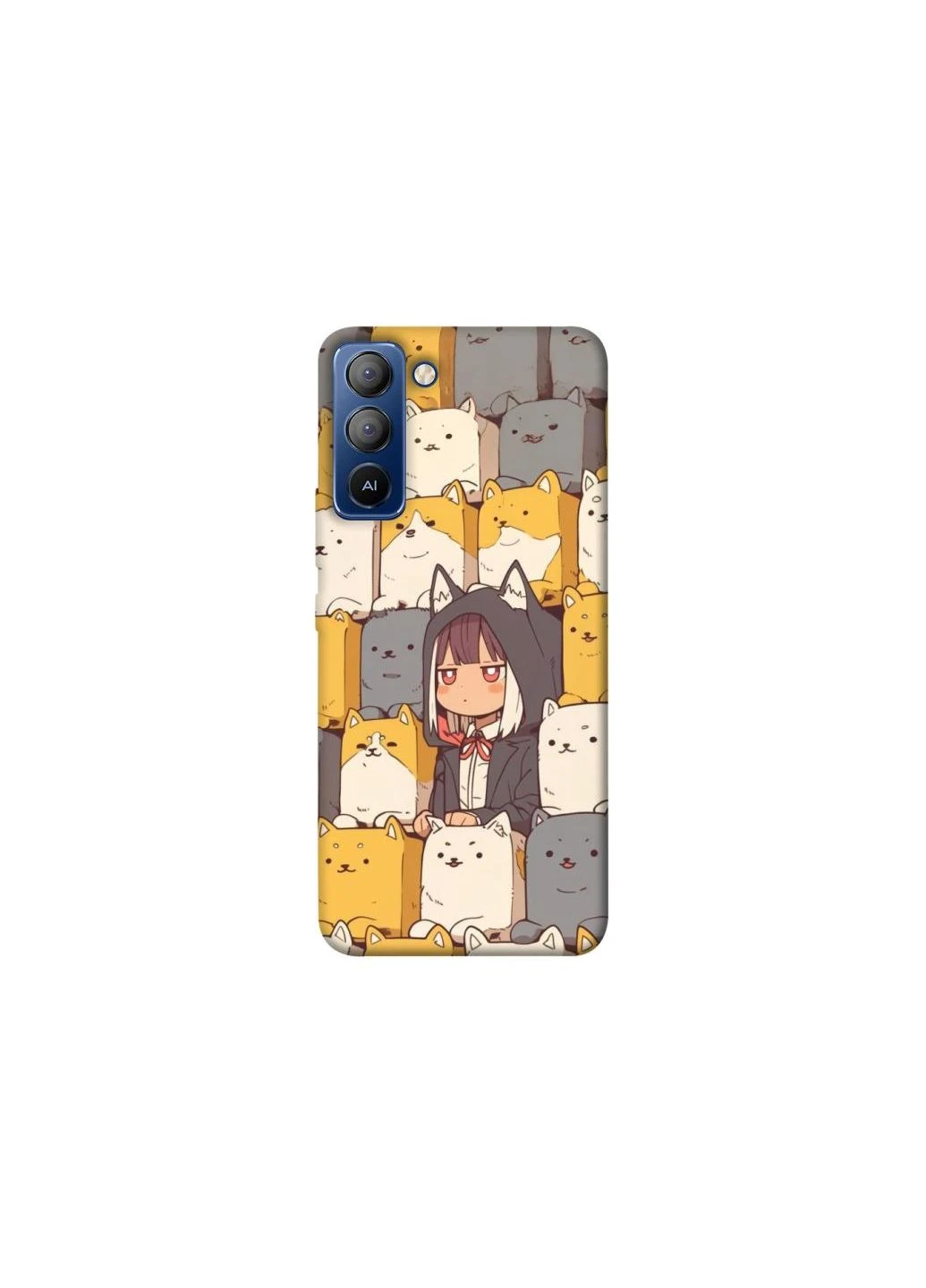 Чохол на TECNO Pop 5 LTE Like a cat Frontalka (352228049)