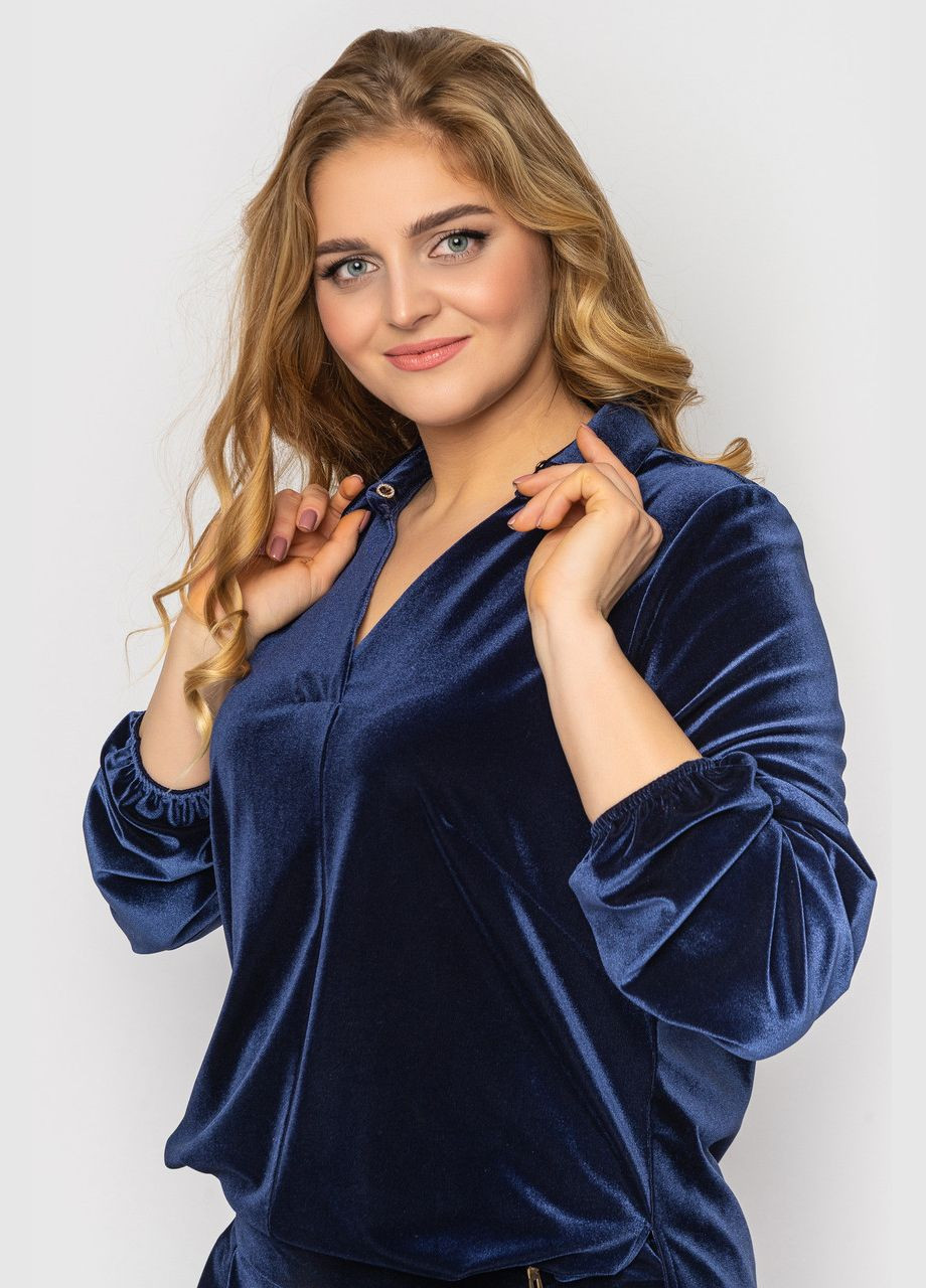 Комбинезон Светлана 58 синий 0311 Vlavi абстрактный синий повседневный