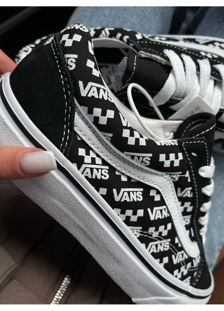 КЕДИ ЖІНОЧІ VANS OLD SKOOL BLACK WHITE 2.0 ВАНС ОЛД СКУЛ No Brand чорні демісезони (367175813)