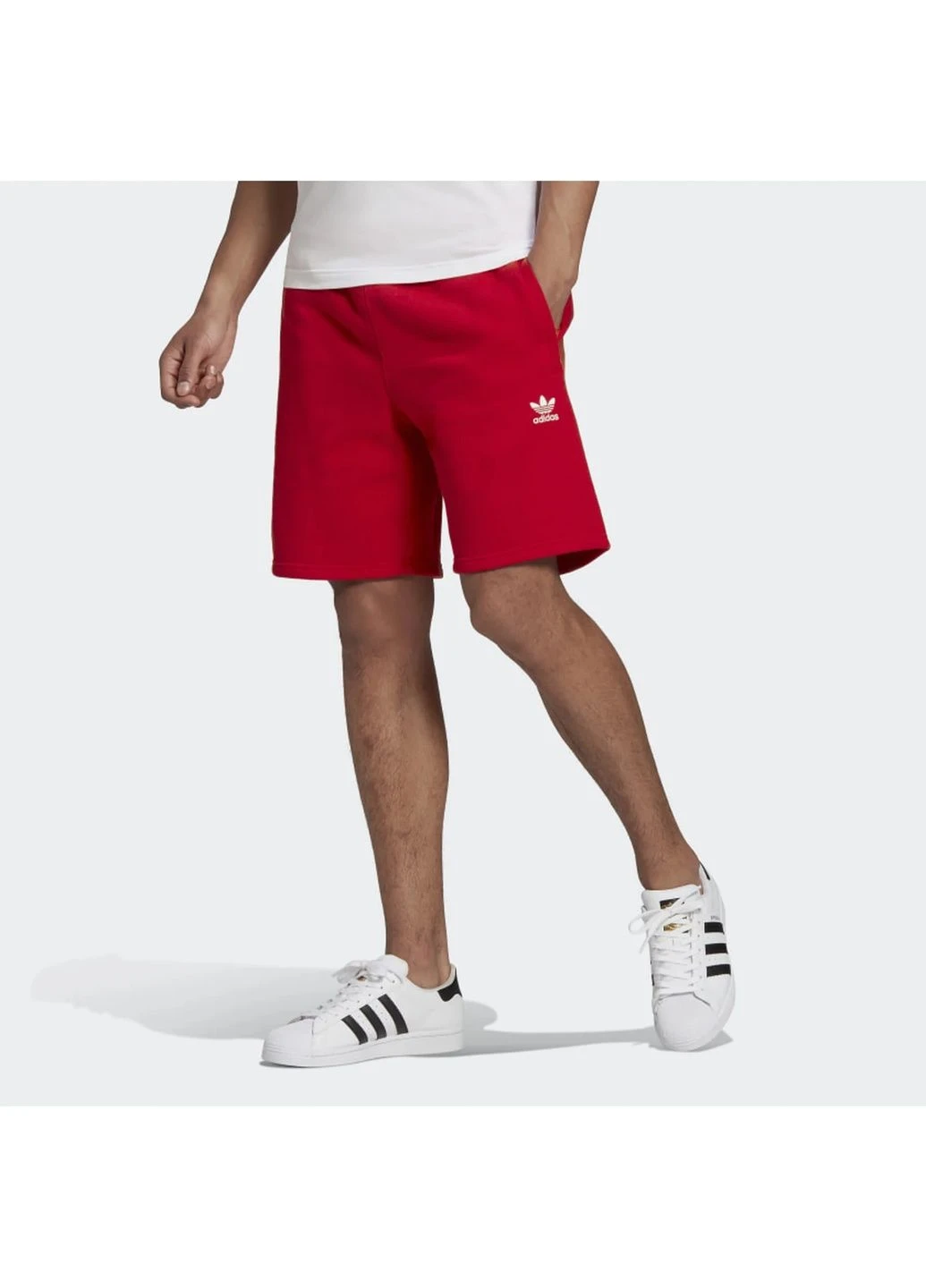 Мужские шорты Loungewear Trefoil Essentials Originals Red GD2556 adidas (391224656)