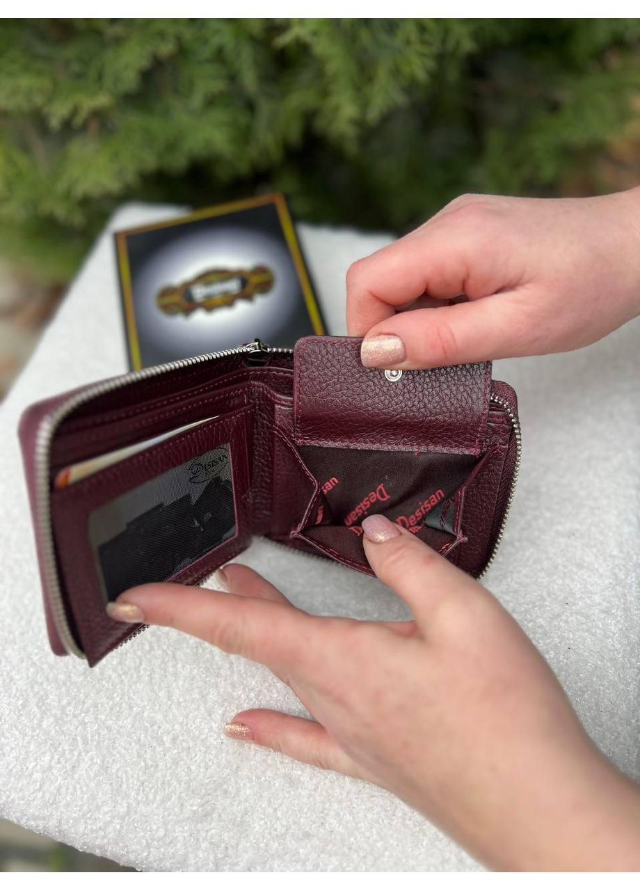 Гаманець жіночий бородовий натуральна шкіра принт крокодил (950-6) Desisan (371736233)