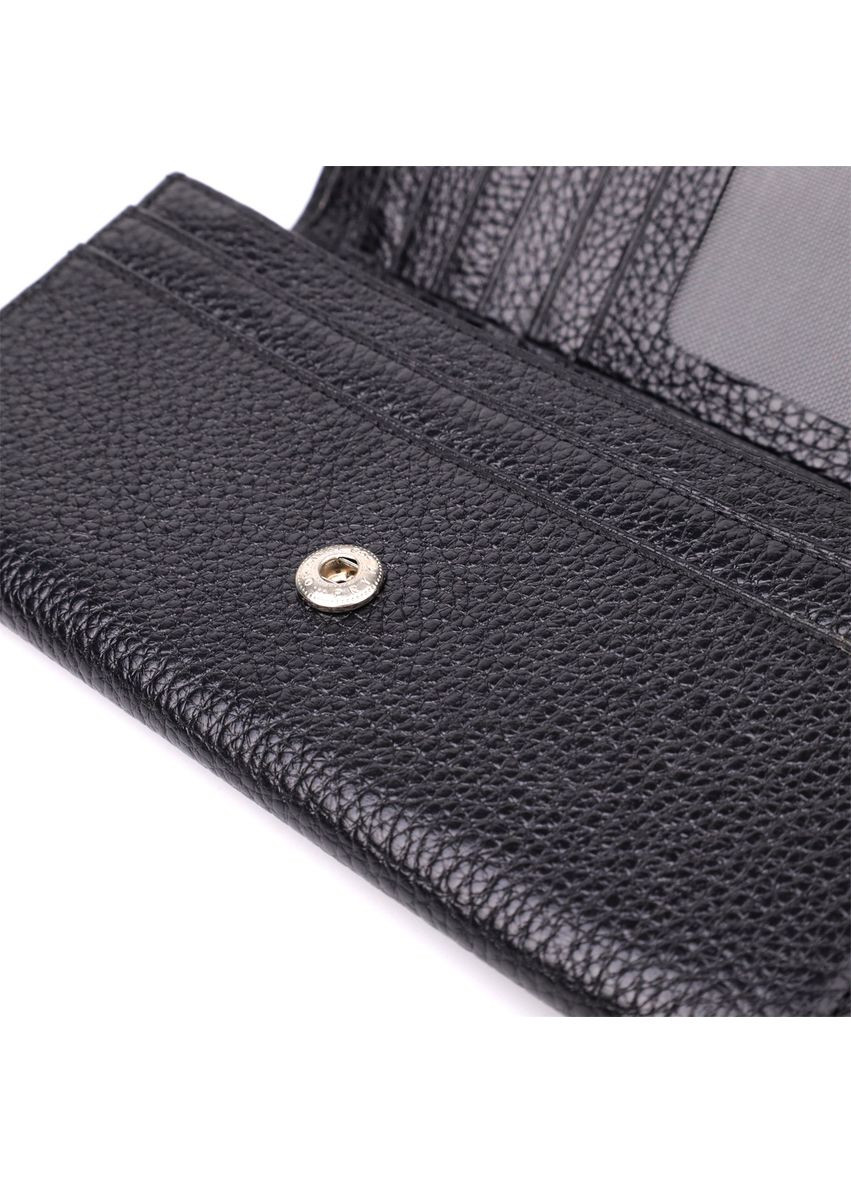 Класичний жіночий гаманець з натуральної шкіри 20872_1 Чорний Canpellini (362558881)