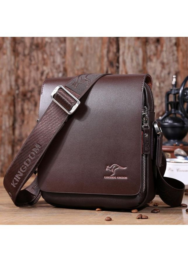 Сумка Kingdom эко-кожа через плечо коричневий (ВхШхГ 25 х 23 х 9см) Kangaroo (365727429)