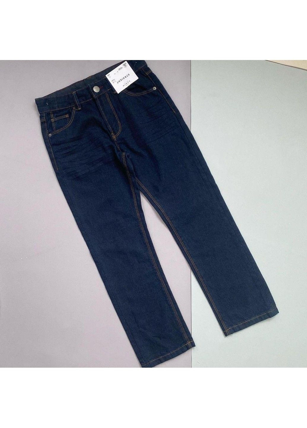 Синие джинсы джордж прямые на мальчика, темно-синие George