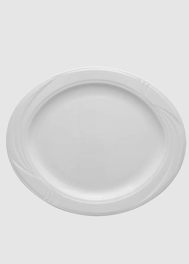 Блюдо овальне біле порцелянове Arcadia 29 см L0558 Тарілка для сервірування та подачі страв Lubiana (305413200)