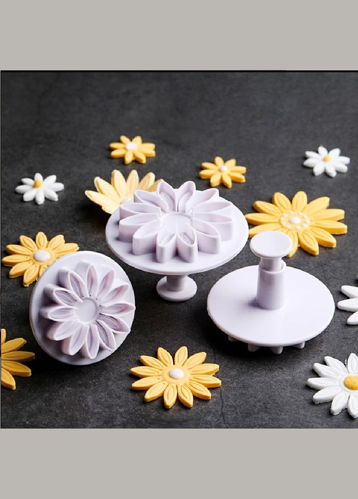 Плунжер кондитерський для печива/мастики "Sunflower" 3пр/наб 21*9см Home (315745377)