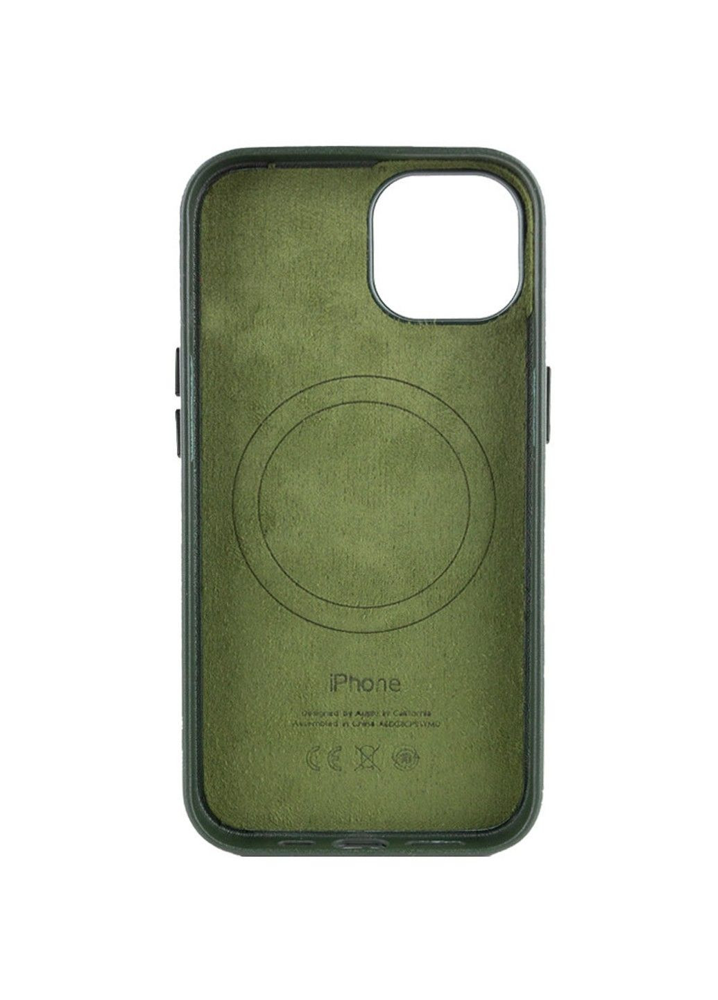 Кожаный чехол Leather Case (AA) with MagSafe для Apple iPhone 14 Plus (6.7") Epik (292131885)