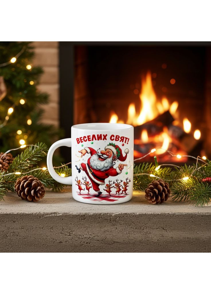 Новорічний подарунок Веселих свят Чашка з принтом No Brand (368785371)
