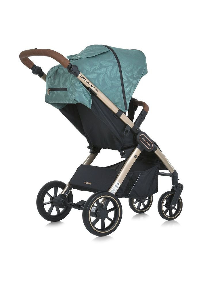 Коляска детская DYNAMIC PRO Special Mint прогулочная с чехлом дождевиком и москитной сеткой Мятная с перышками (ME 1053G-2) El Camino (334338195)