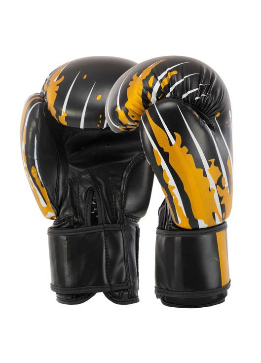 Перчатки боксерские PU MA-7300_Черный_10_унции Matsa (361433917)