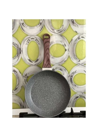 Сковорода з кришкою універсальна VZ2012 22 см сіра Vezzer (364770588)