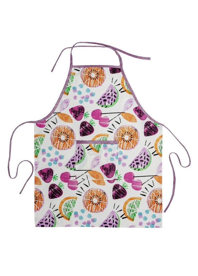 Набір фартух рукавичка прихватка Violet Cherrie для кухні господині кухонний комплект ProDobro (369378059)