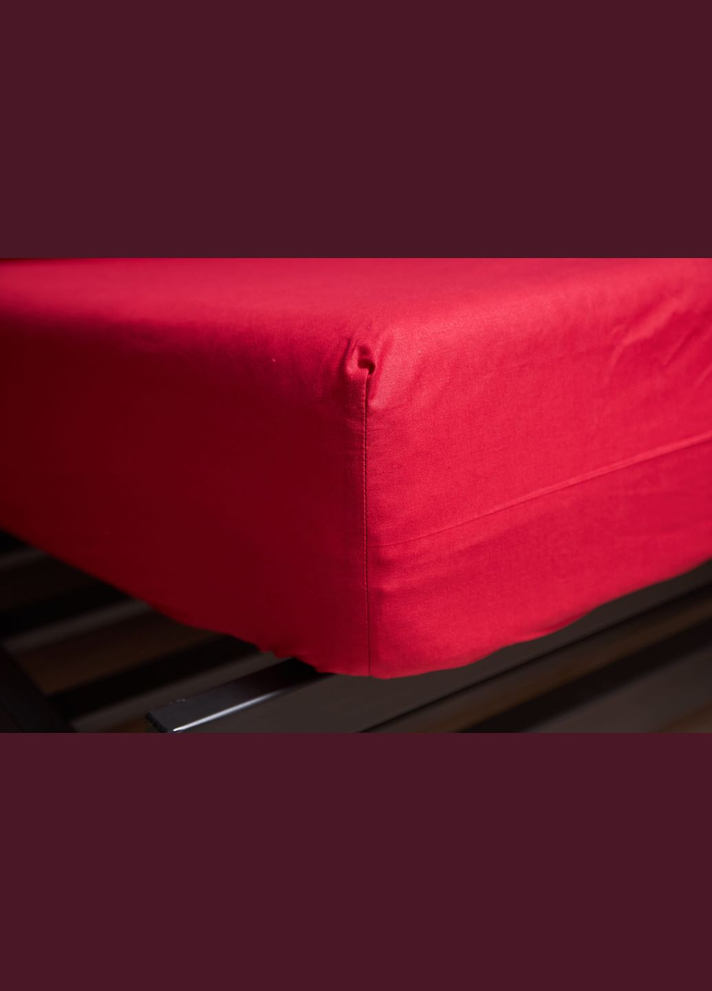 Простирадло на резинці Бязь Gold Люкс 140х200х25 см (MS-850000110) Moon&Star Cherry Red (295438795)