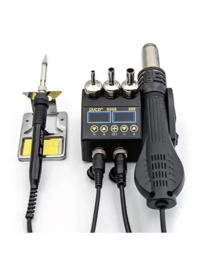 Паяльная станция Micro JCD 8898 80Вт с термофеном ∙ Цифровой паяльный набор Micro JCD 8898 No Brand (406177869)
