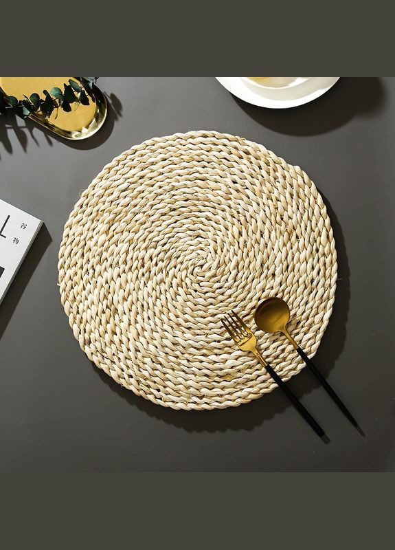 Серветка сервірувальна 18444 38 см бежева No Brand (364494702)