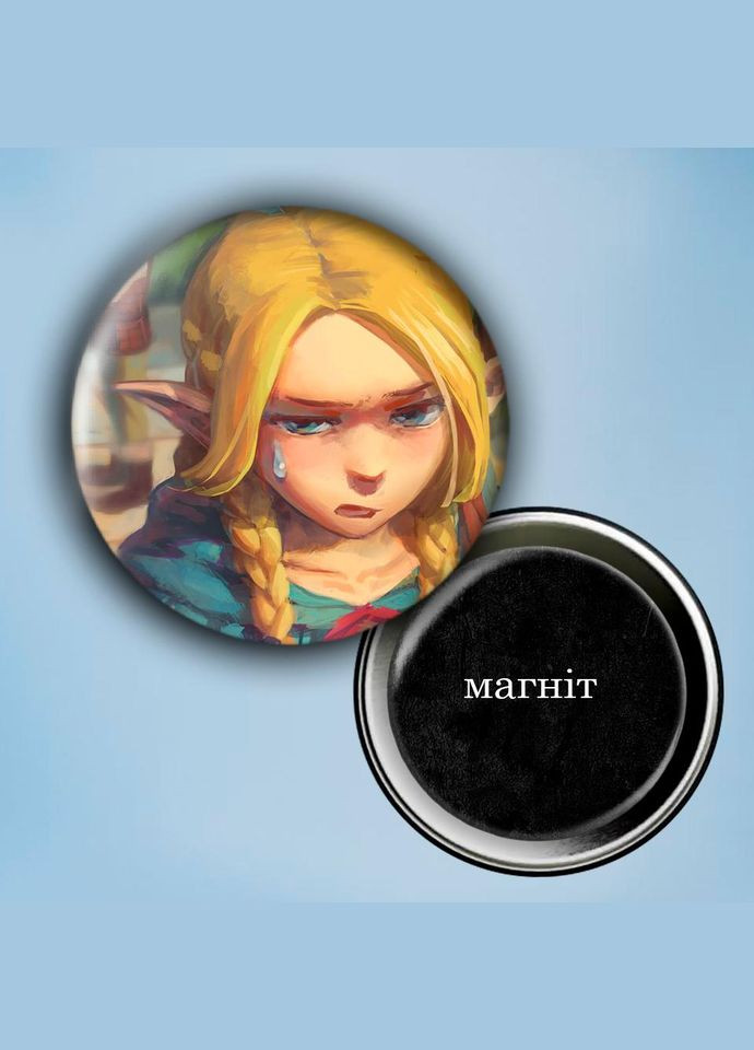 Фотомагнит (магнит на холодильник) Аниме Подземелье вкусности #0002 56 мм черный No Brand (309157575)