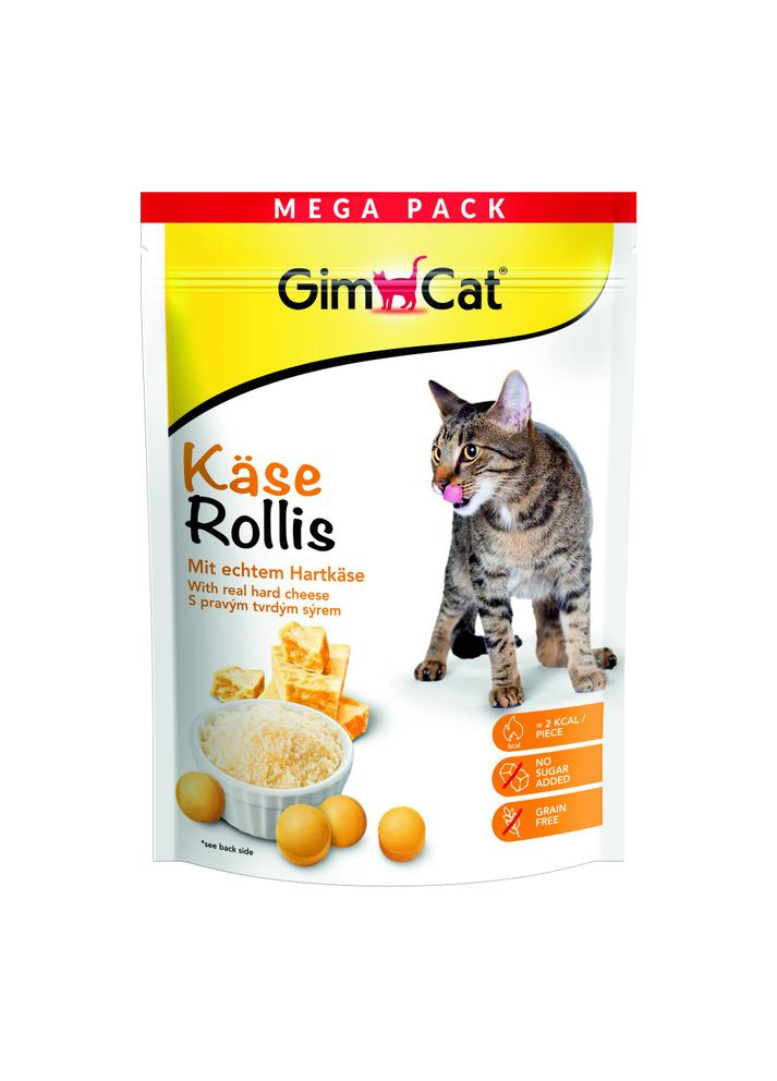 Витамизированные таблетки для кошек Kase Rollis творожные шарики, пауч, 425 г GimCat (355257483)