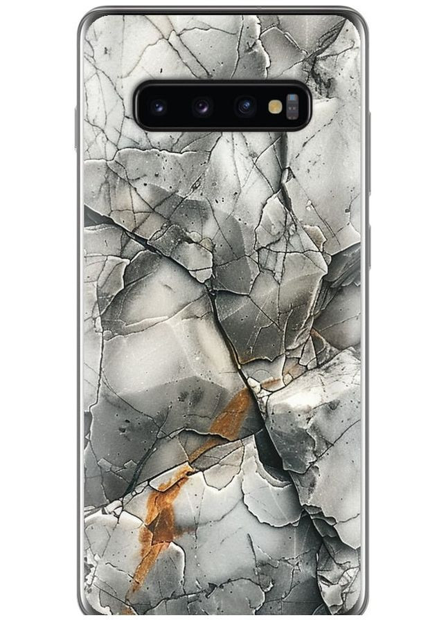 Силіконовий чохол 'Сірий мармур' для Endorphone Samsung Galaxy S10 Plus (285111477)