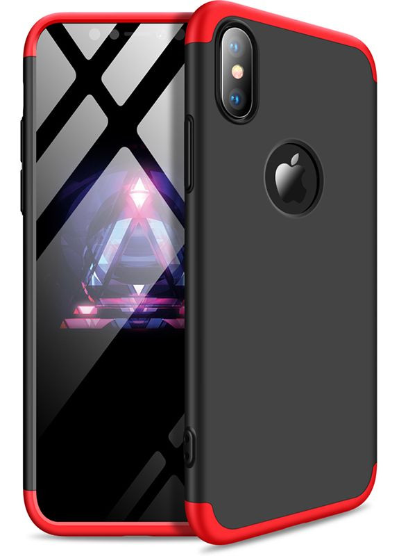 Чехолнакладка 3 in 1 Hard PC Case Apple iPhone XS Max Red/Black GKK (301469397)