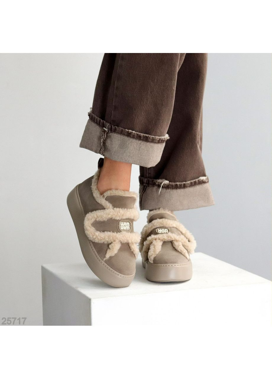 No Brand Зимние автоледи бежевый з натуральная замша, — зима (369363808)