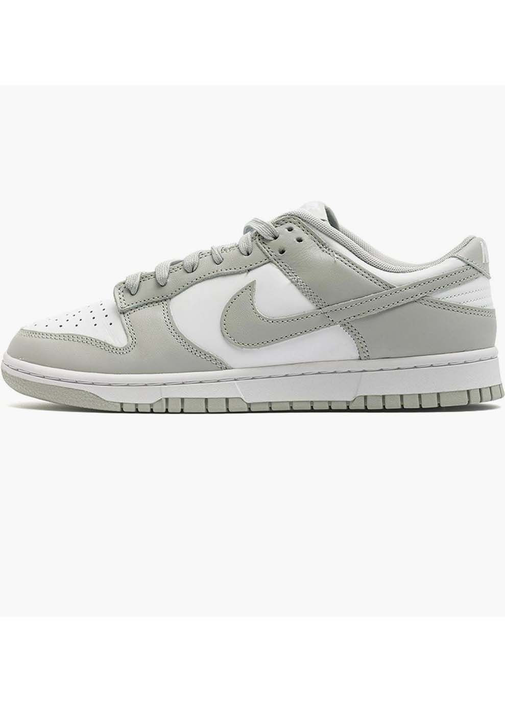 Белые демисезонные мужские кроссовки dunk low retro белый Nike