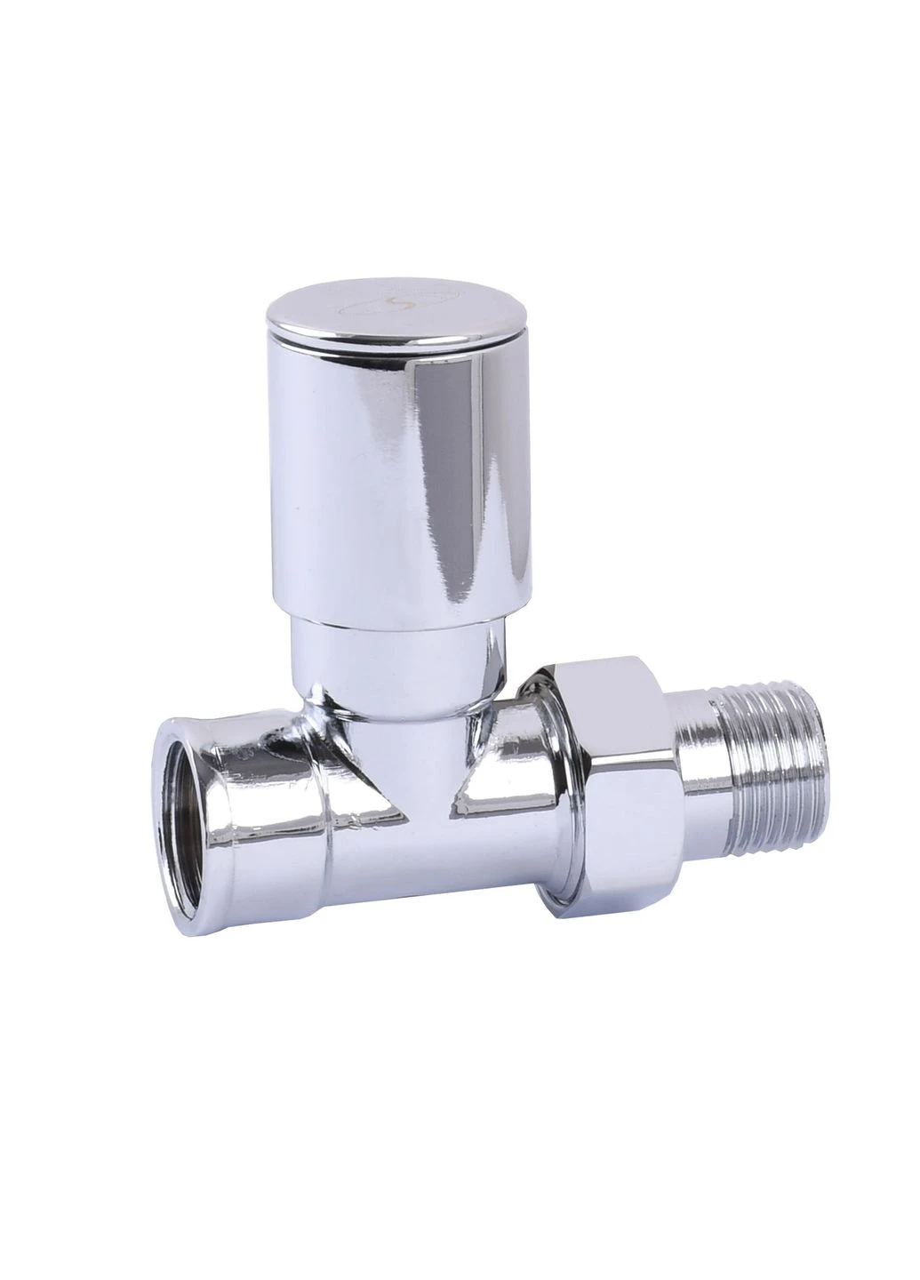 Кран вентильний прямий з американкою 1/2″ CHROM 1865 Solomon (335426298)
