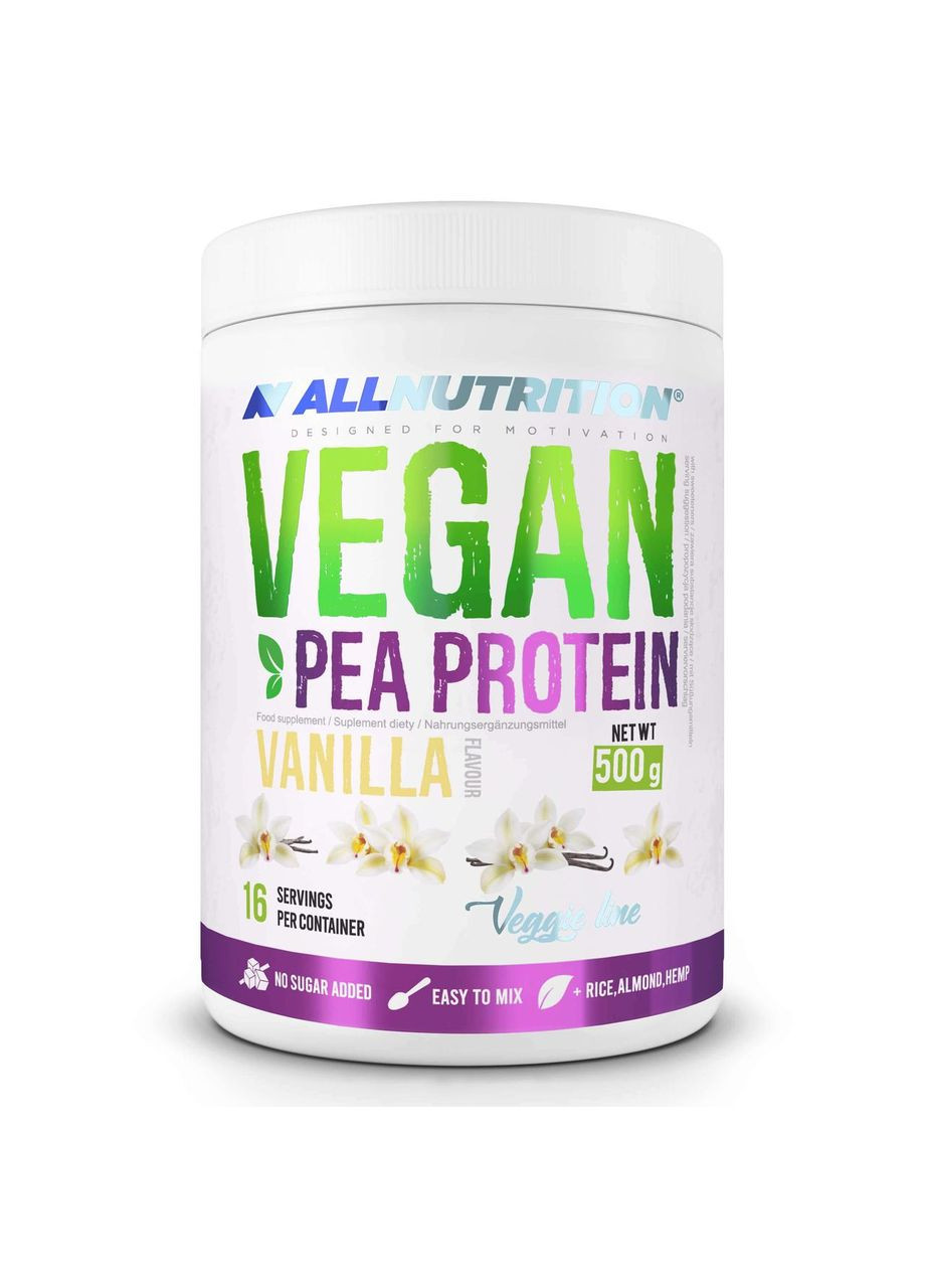 Веганський протеїн Vegan Pea Protein 500 г ( різні смаки ) Allnutrition (348138175)