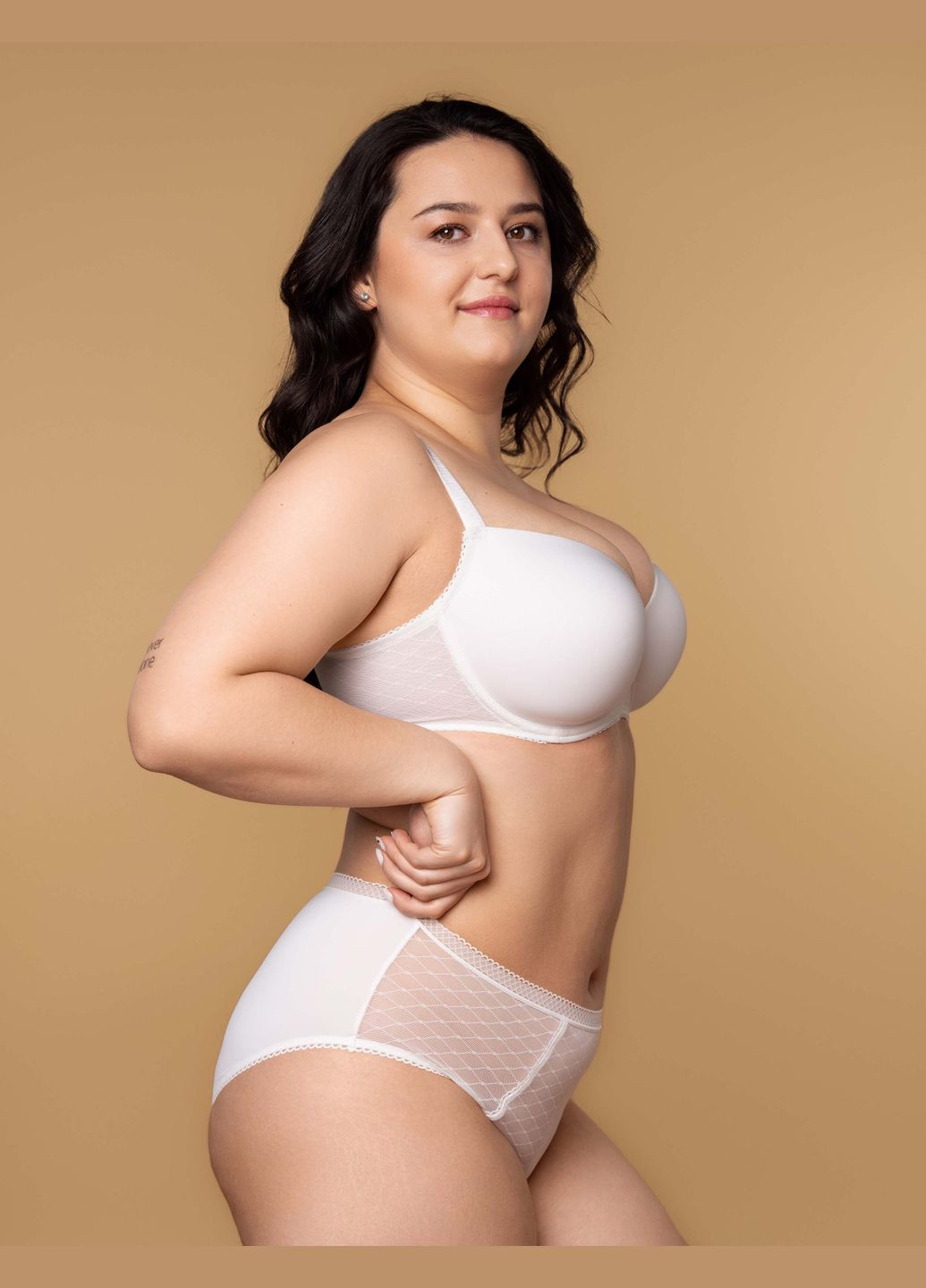 Белый бюстгальтер slz27501133 белый с формованной чашкой Brabrabra