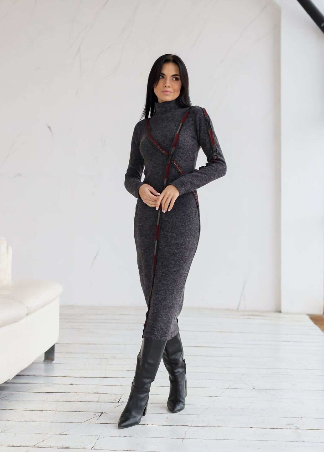 Серое платье Solh