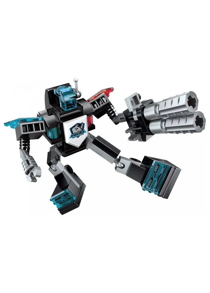 Детский Конструктор Qman 1413-1-8 транспорт, оружие, 95 дет. (Law Enforcement Robot) No Brand (388537977)