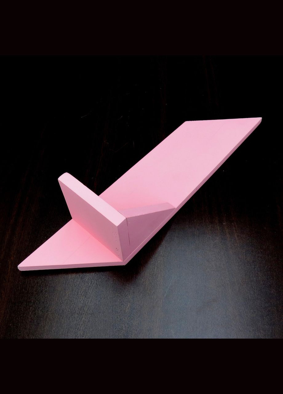 Настенная полка из дерева Эмпайр левая барби (НСП-000150) No Brand (328080771)