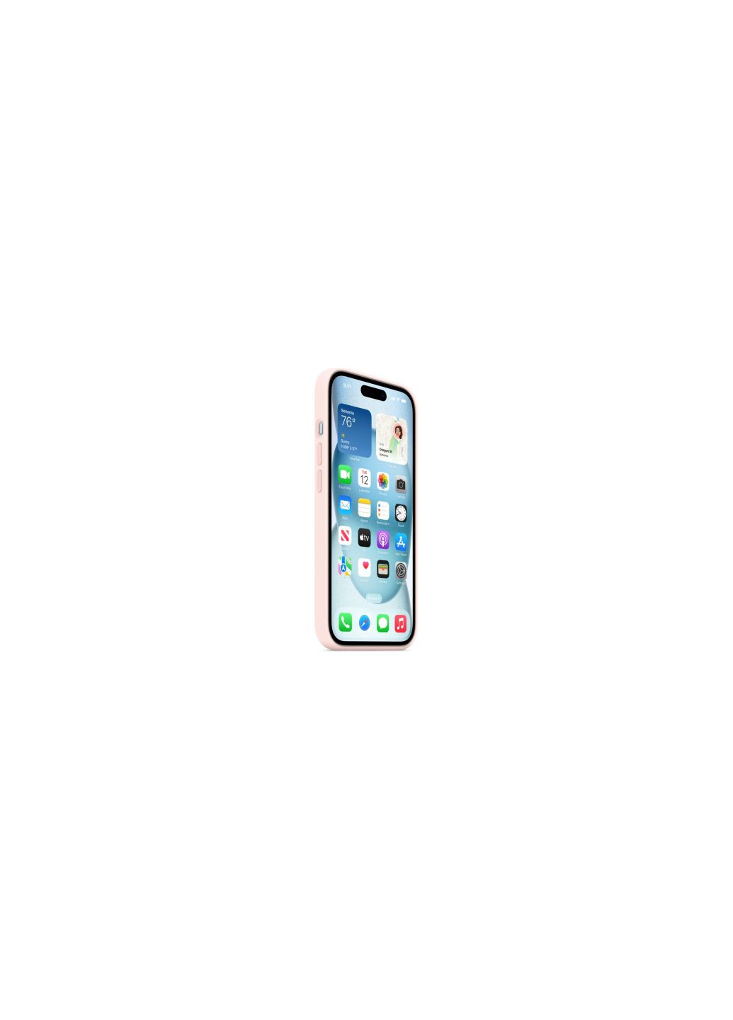 Чехол для мобильного телефона (MT0U3ZM/A) Apple iphone 15 silicone case with magsafe light pink (275078071)