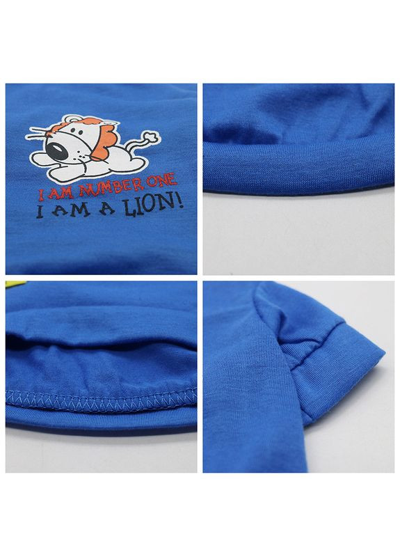 Футболка для котів Pet Style "Я ЛЕВ" Синя XL No Brand - (323233547)