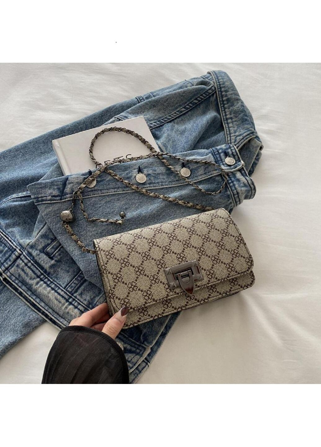 Женская сумка каркасная кроссбоди через плечо из экокожи на цепочке RoyalBag P2-14502 (331879771)