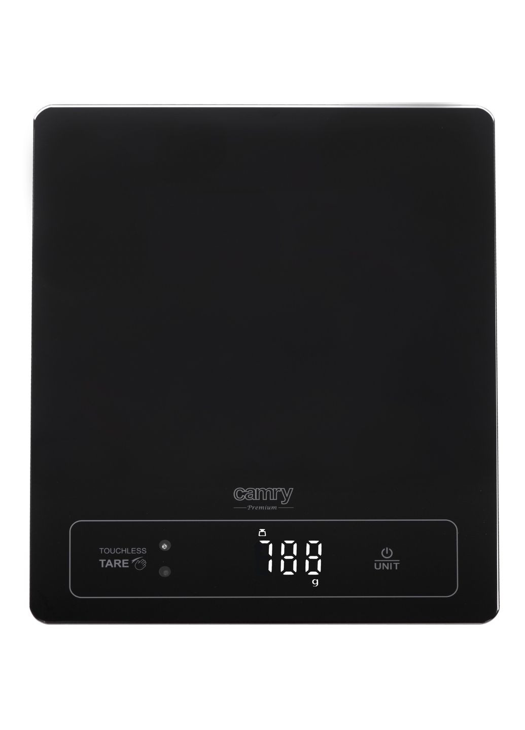 Ваги кухонні CR 3175 black електронні/ 15кг/ г; мл, унція/ USB type C/ автовимкнення/ скло Camry (362214259)